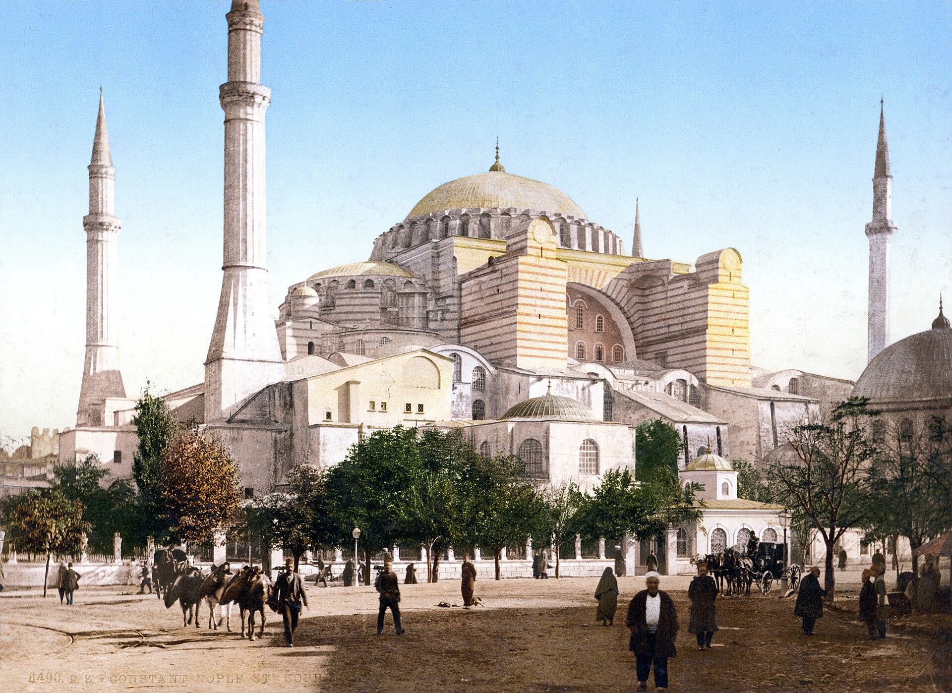 Ayasofya, Konstantinopolis, yaklaşık 1897, fotokrom baskı